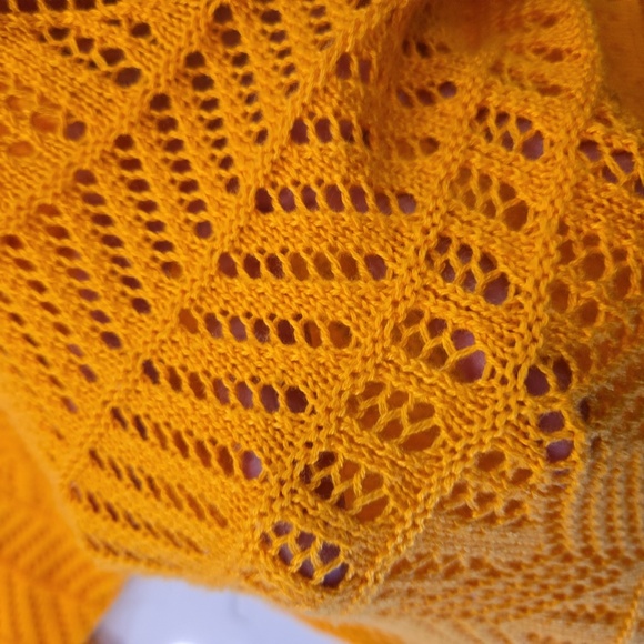 Madison & Hudson V Neck Crochet Maxi Dress Orange Womens Size 1X - Picture 7 of 9